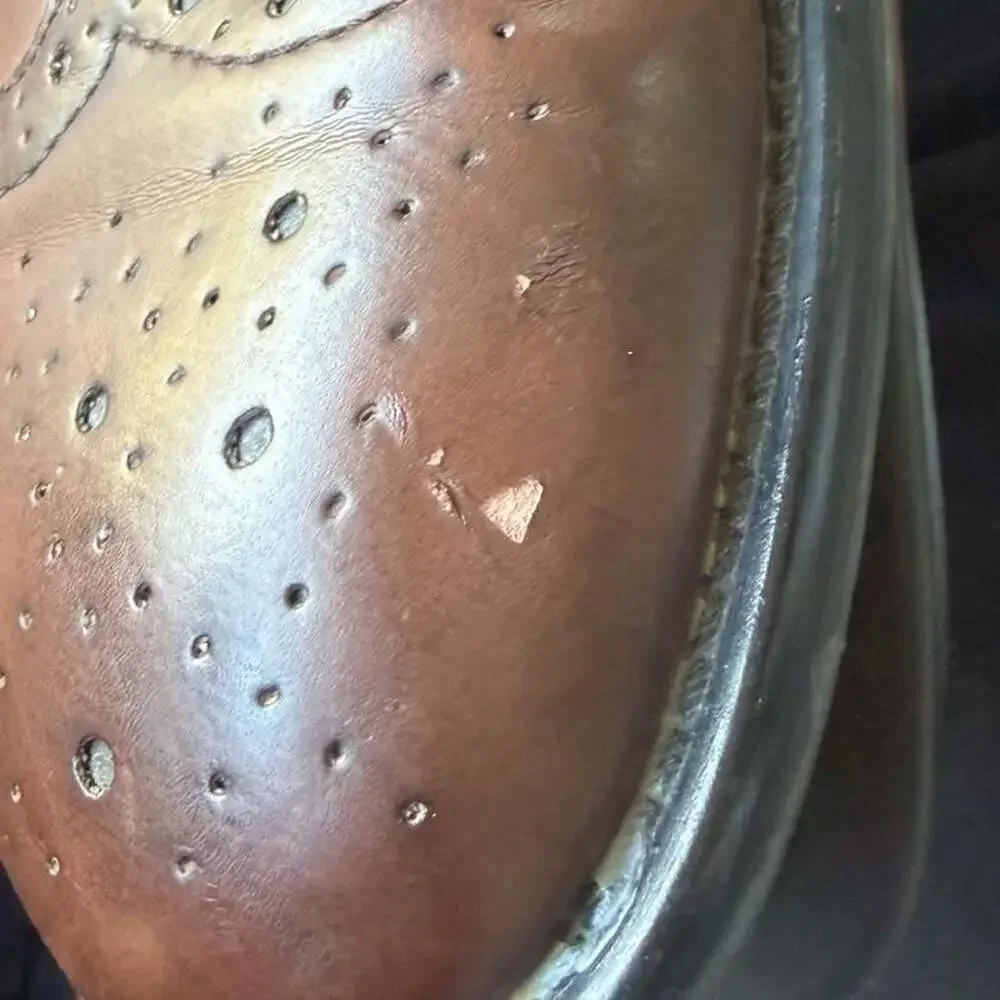 Vintage APT.9 Brown Leather Wingtip Oxford Shoes